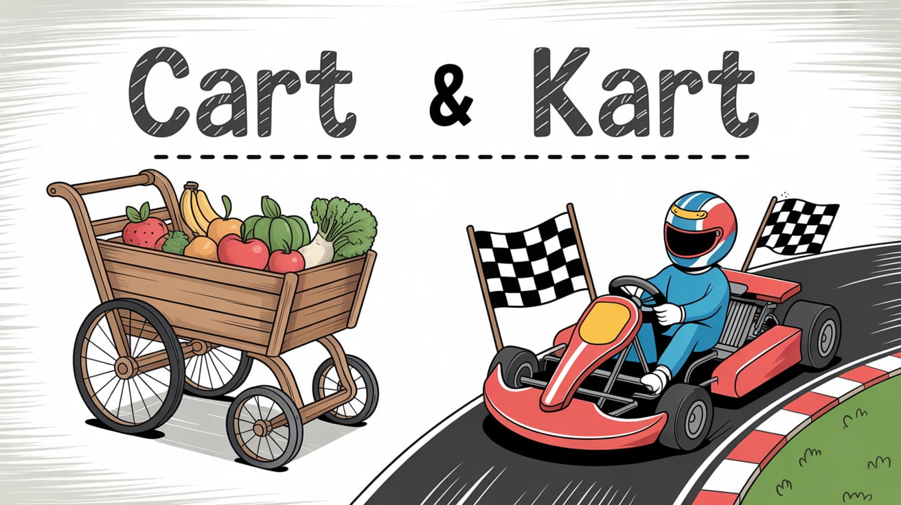 Cart vs Kart Which Spelling to Use and Why It Matters