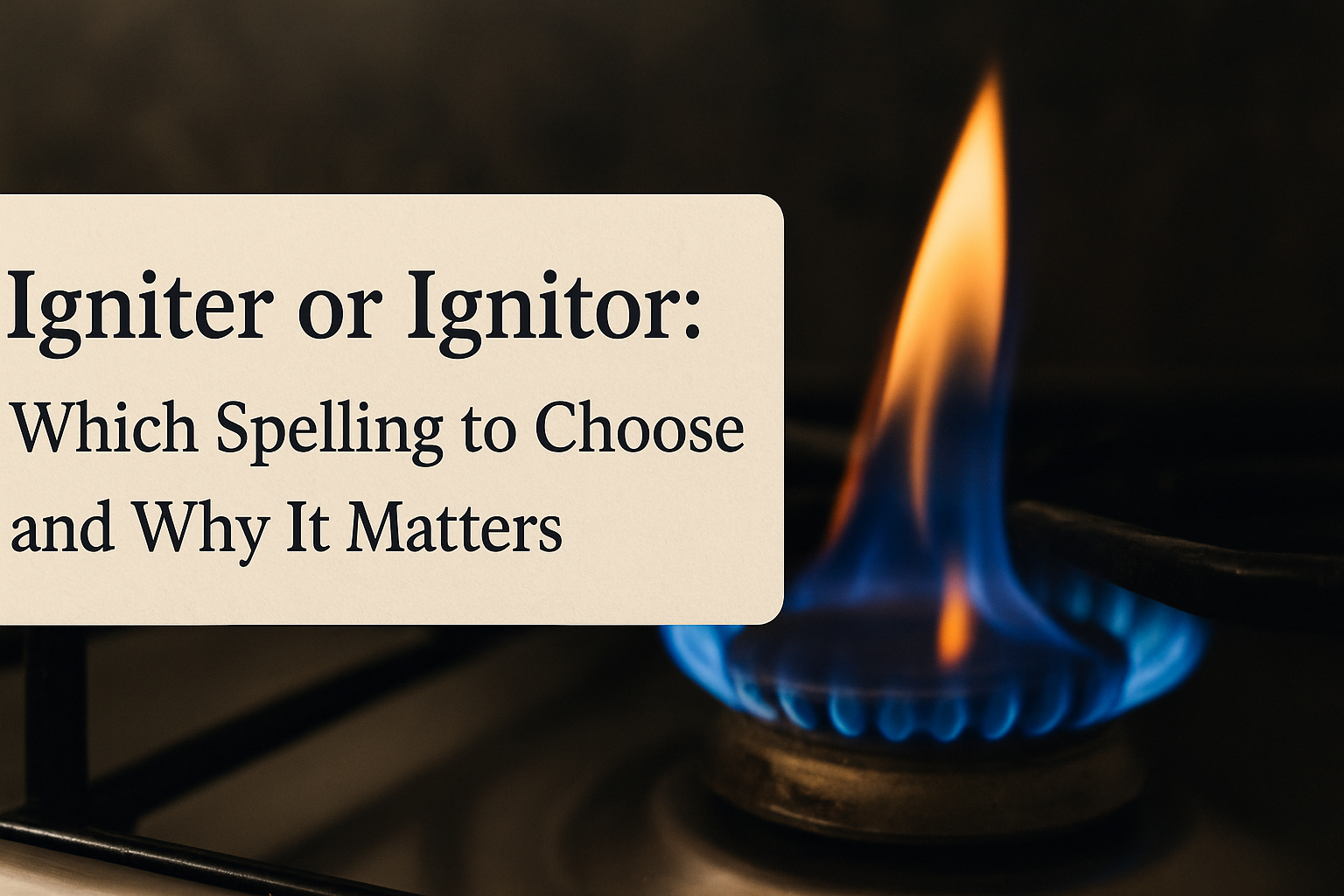 Igniter or Ignitor: Which Spelling to Choose and Why It Matters