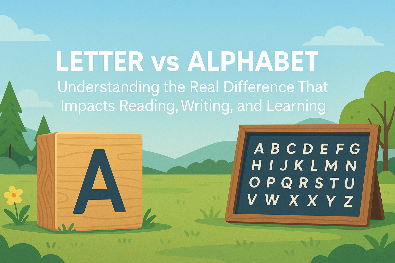 Letter vs Alphabet: Understanding the Real Difference That Impacts Reading, Writing, and Learning