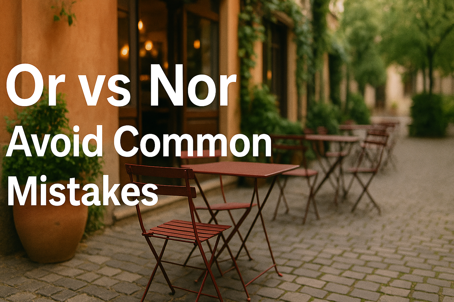 Or vs Nor: The Real Difference, How to Use Each Correctly, and Avoid Common Grammar Mistakes