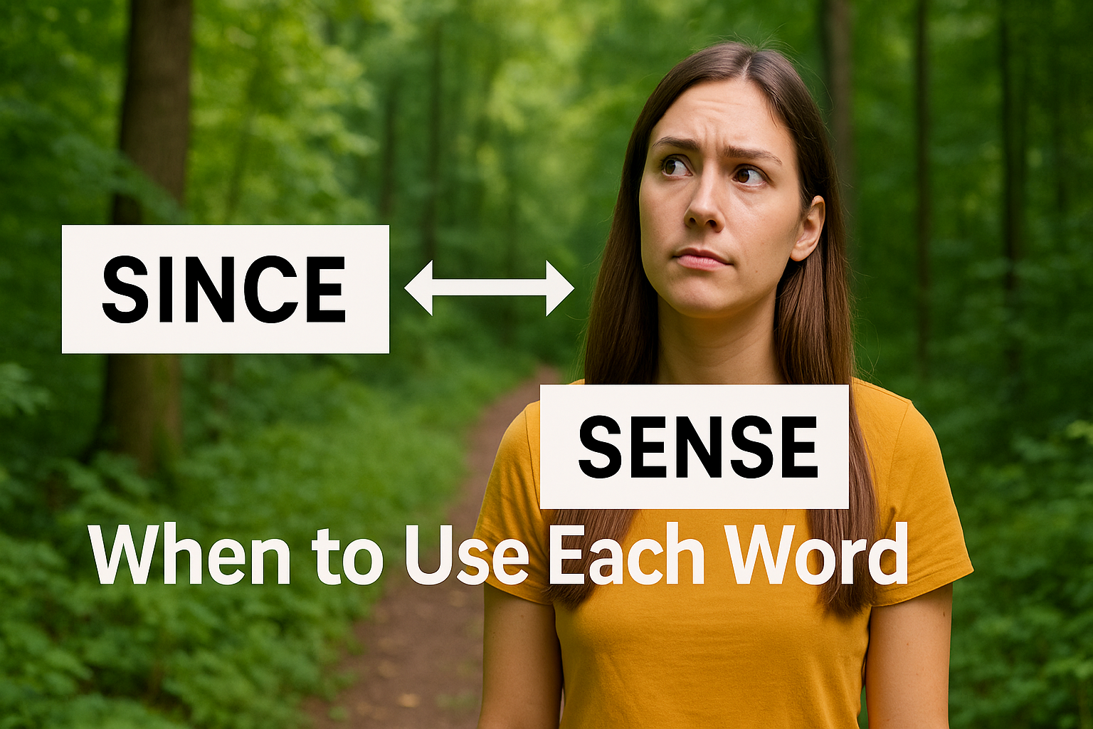 Since vs Sense: When to Use Each Word