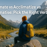 Acclimate vs Acclimatize vs Acclimatise Pick the Right Verb