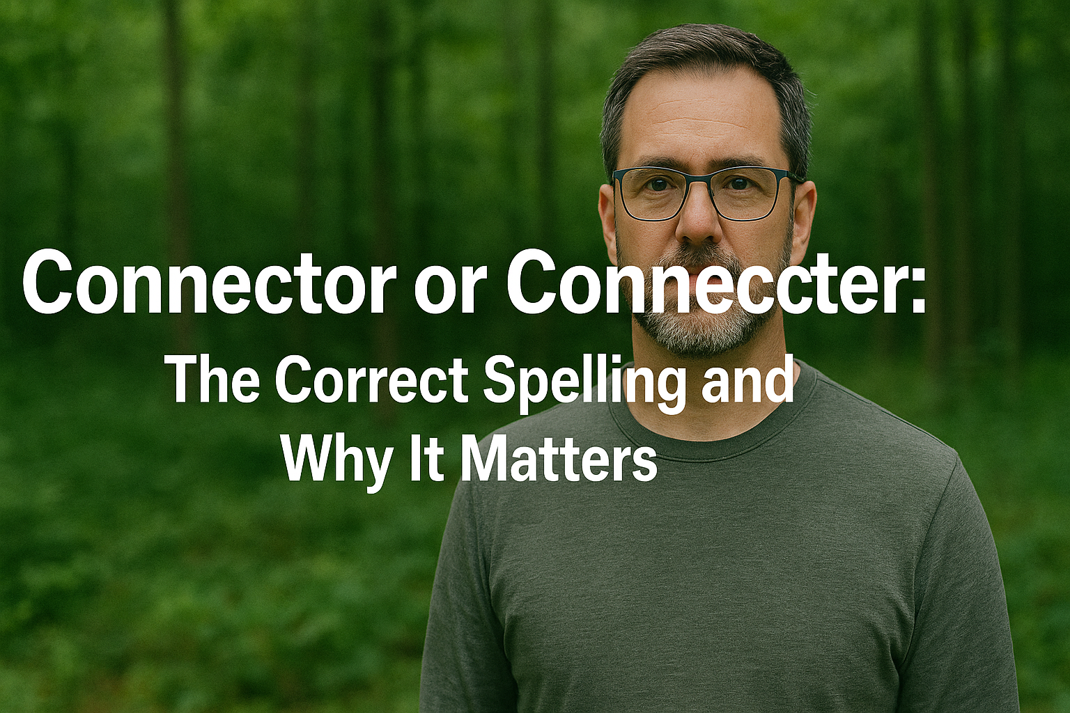 connector or connenter The correct spelling and why it matters