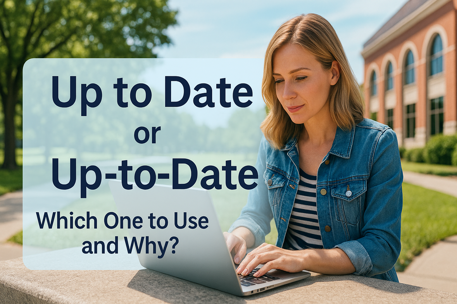 Up to Date or Up-to-Date Which One to Use and Why